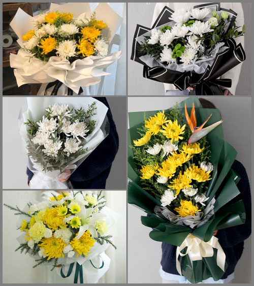 贵州贵阳开阳县龙水乡白事花束代送